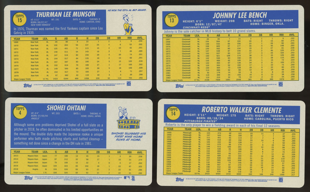 2019 Topps Heritage Supers Box Toppers Series One Complete Set (15/15)