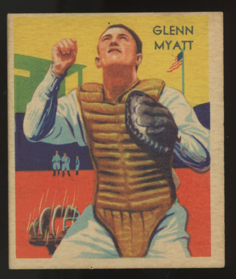 1935 National Chicle Glenn Myatt Diamond Stars #58 Poor (Pin Hole)