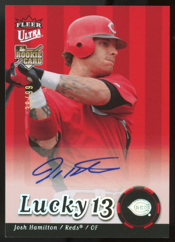 2007 Fleer Ultra Josh Hamilton Lucky 13 RC Auto /99 #238
