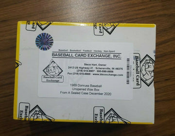 1989 Donruss Baseball BBCE Sealed Wrapped Box FASC From a Sealed Case Clean Box!