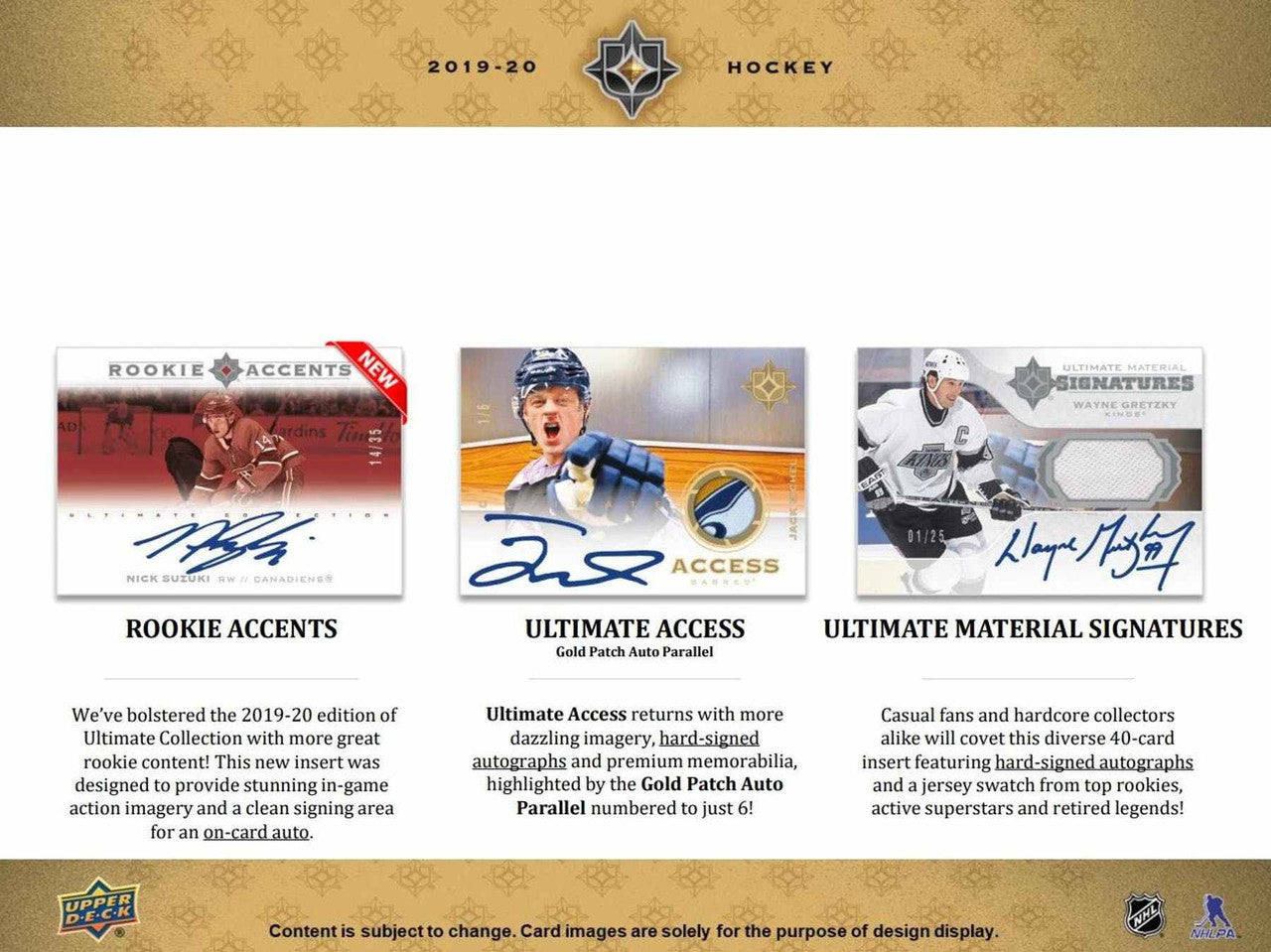 2019/20 Upper Deck Ultimate Collection Hockey Hobby Box