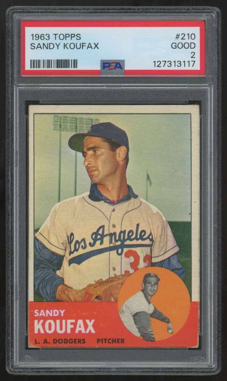 1963 Topps Sandy Koufax #210 PSA 2 *117