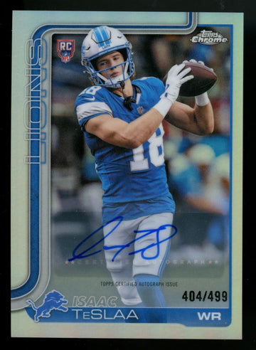 2025 Topps Chrome Isaac TeSlaa RC Auto Refractor /499 #RA-ITS