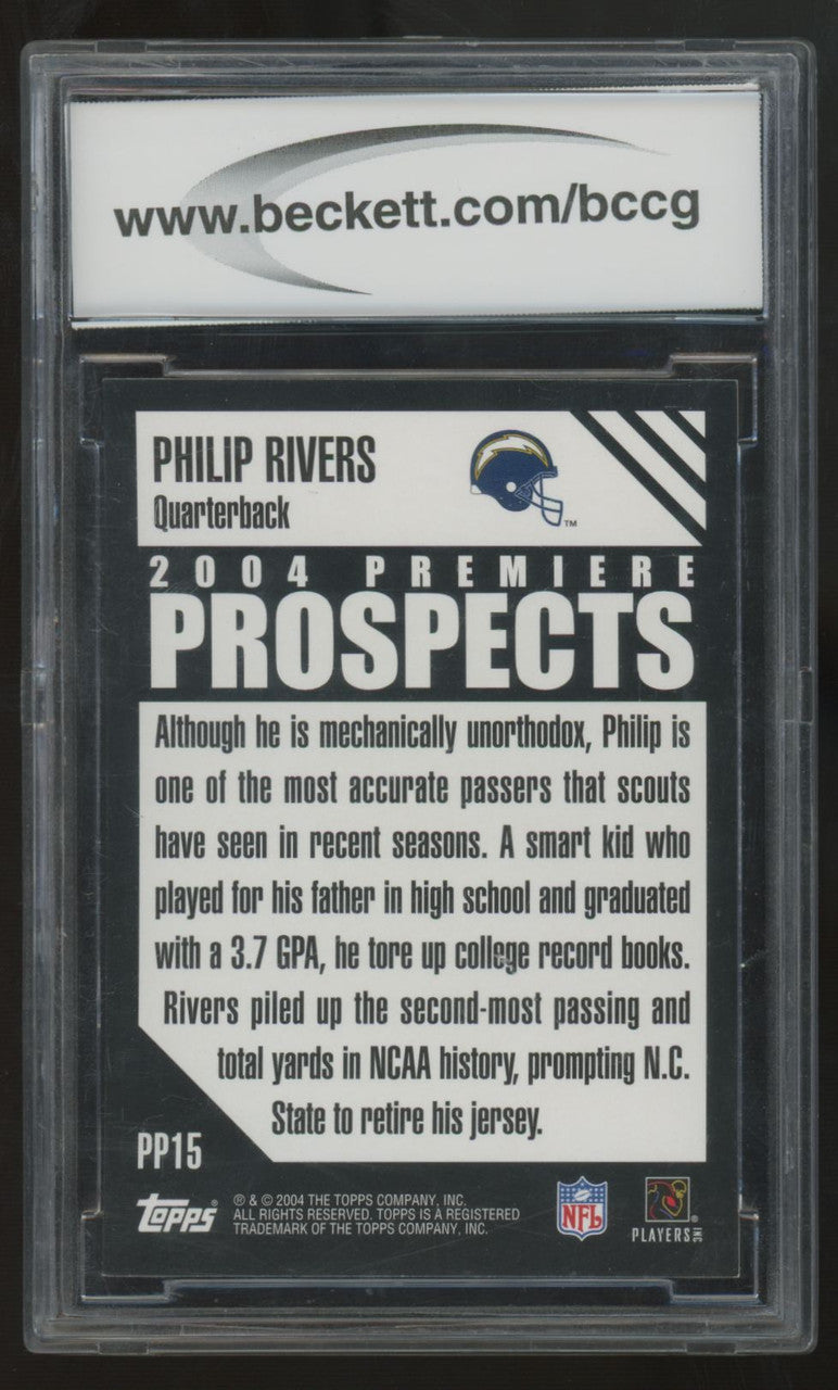 2004 Topps Premier Prospects Philip Rivers Prospects #PP15 BCCG 10