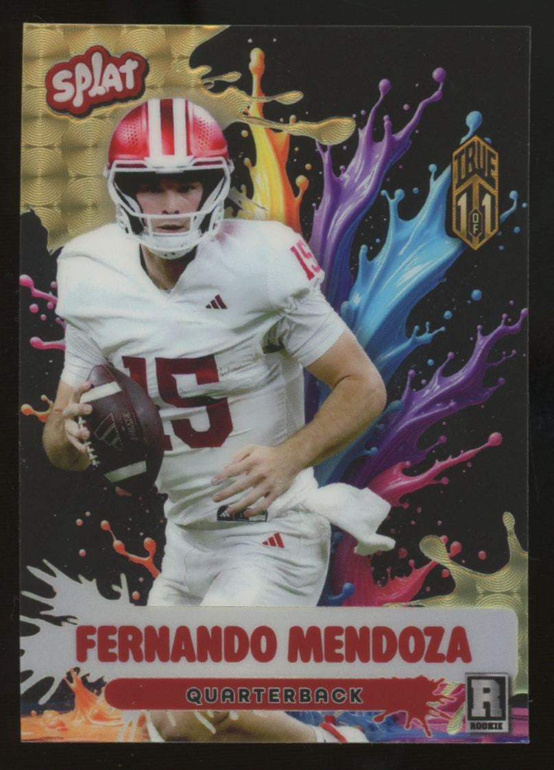 2026 Wild Card Splat Fernando Mendoza RC Gold Vinyl True 1/1