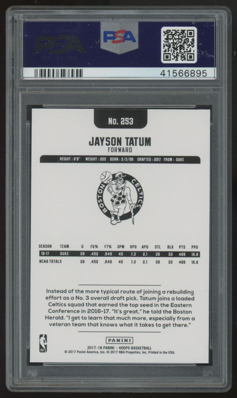2017-18 Panini Hoops Jayson Tatum RC #253 PSA 10 *895