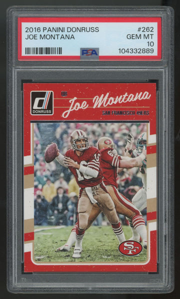 2016 Panini Donruss Joe Montana #262 PSA 10 *889