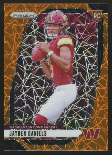 2024 Panini Prizm Jayden Daniels RC Orange Lazer #347 "B"