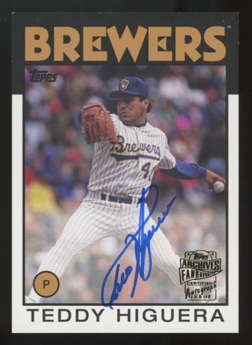 2016 Topps Archives Fan Favorites Teddy Higuera Auto #FFA-TH
