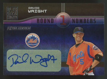 2004 Donruss Elite David Wright Auto Round Numbers /25 #RN-46