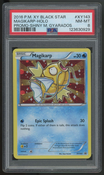 2016 Pokemon Magikarp Promo Holo #XY143 PSA 8