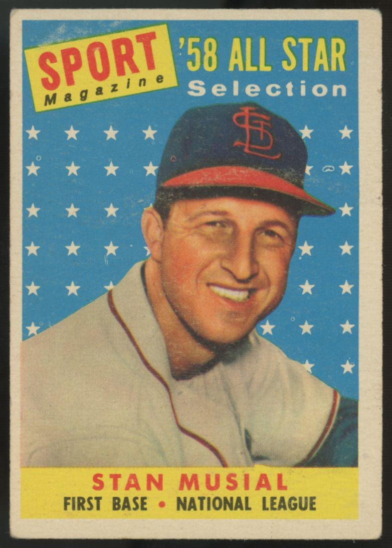 1958 Topps Stan Musial All Star #476 VG/EX