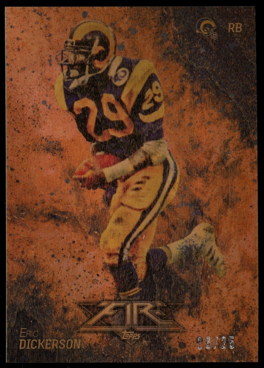 2014 Topps Fire Eric Dickerson Wood /25 #18