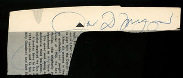 Joe DiMaggio Cut Signature Signed Autographed Magazine Clipping JSA