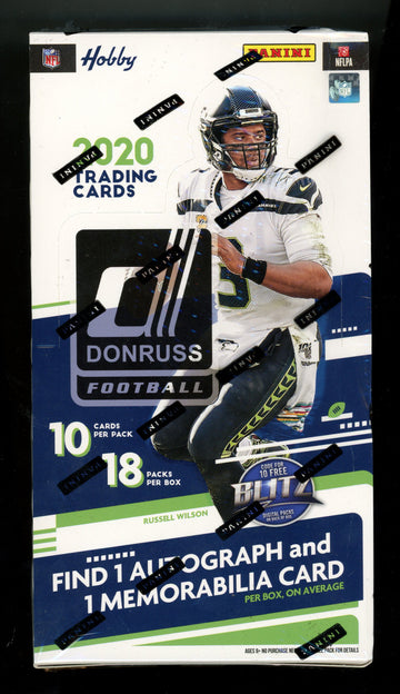 2020 Panini Donruss Football Hobby Box Factory Sealed