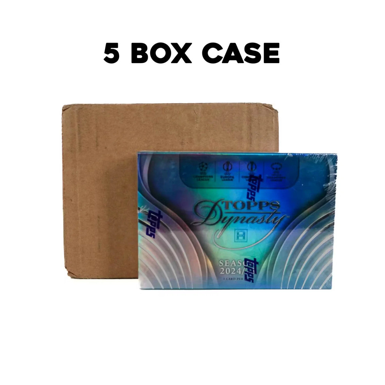 2024/25 Topps UEFA Champions League Dynasty Soccer Hobby 5-Box Case