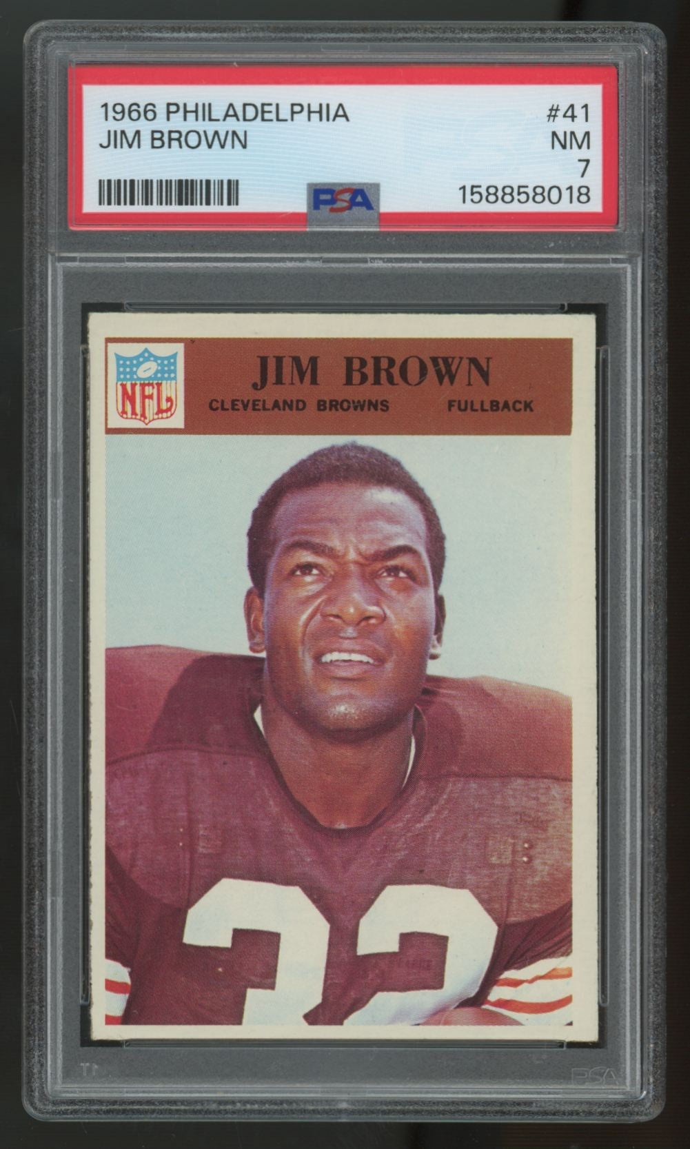 1966 Philadelphia Jim Brown #41 PSA 7