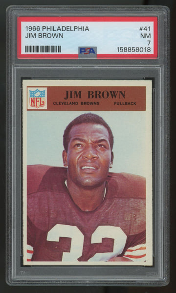 1966 Philadelphia Jim Brown #41 PSA 7