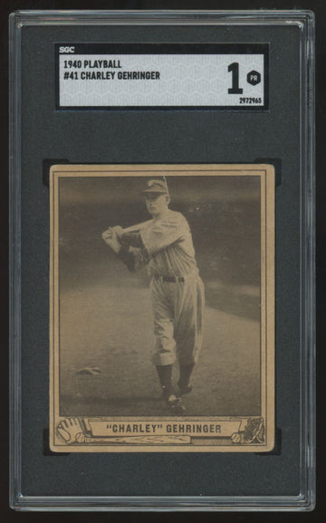 1940 Play Ball Charley Gehringer #41 SGC 1