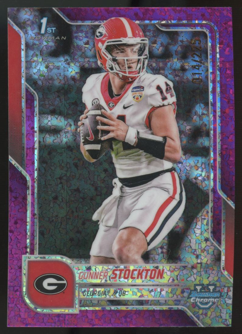 2025 Bowman Chrome U Gunner Stockton 1st Fuchsia Mini-Diamond Refractor /225