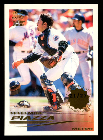 2000 Pacific Crown Mike Piazza Premiere Date /27 #182