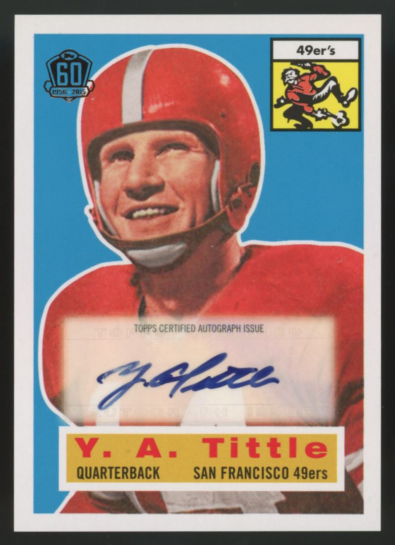 2015 Topps Y.A. Tittle 60th Anniversary Auto #T60RA-YT