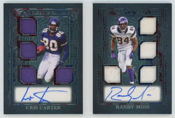 2025 Leaf Glory Of The Game Carter/Moss Pages in History Octo Patch Dual Auto /4