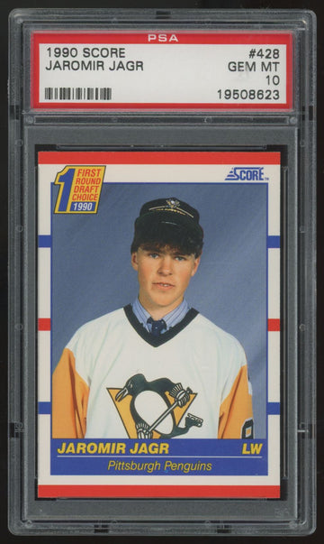 1990-91 Score Jaromir Jagr RC #428 PSA 10