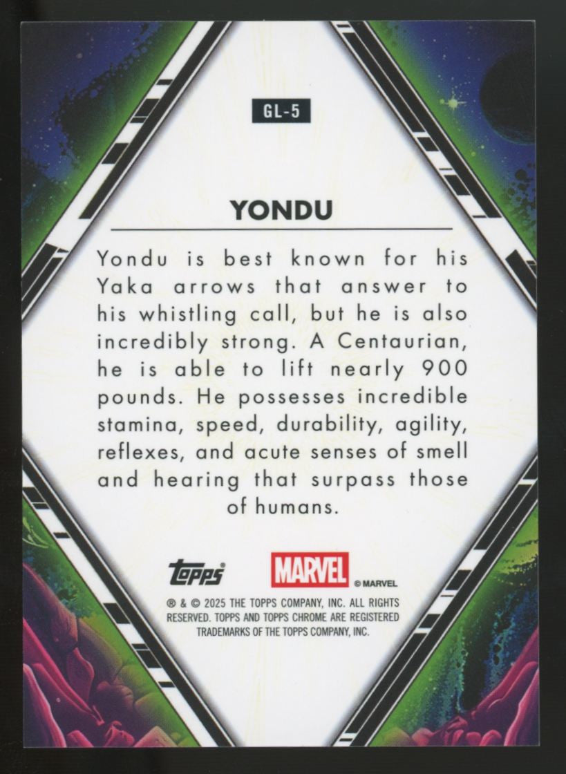 2025 Topps Chrome Marvel Yondu Galactic Legends Refractor #GL-5