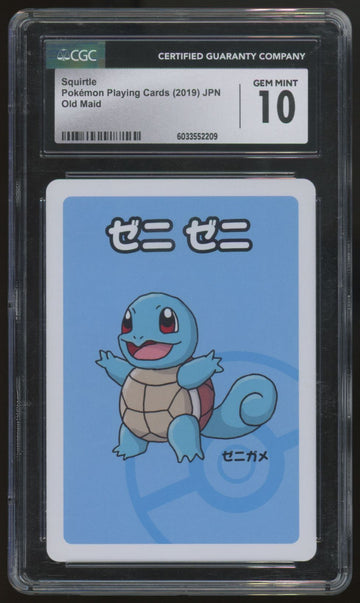 2019 Pokemon Squirtle Japanese Old Maid Playing Card CGC 10 (B)