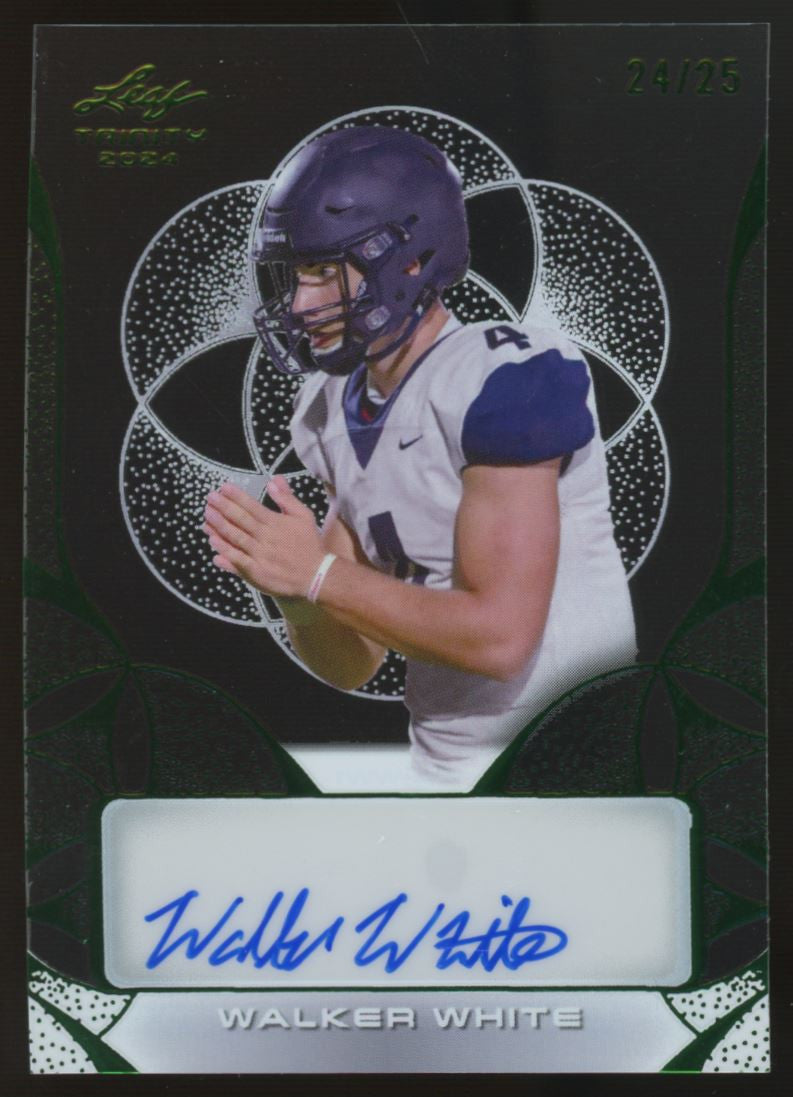 2024 Leaf Trinity Walker White Clear Auto Green /25 #CA-WW1