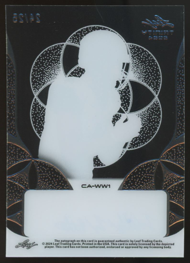 2024 Leaf Trinity Walker White Clear Auto Green /25 #CA-WW1