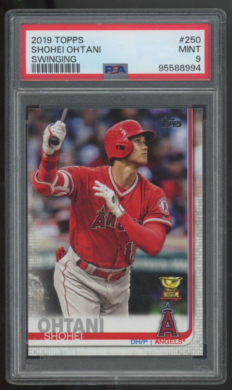 2019 Topps Shohei Ohtani Swinging #250 PSA 9