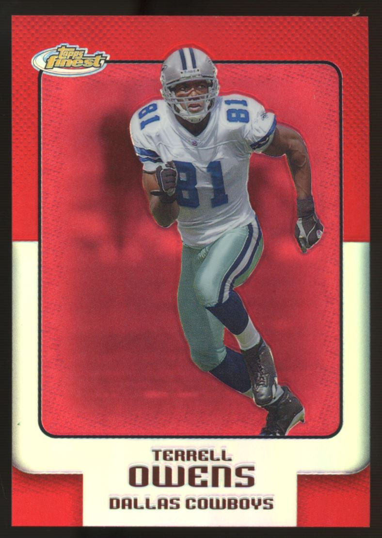 2006 Topps Finest Terrell Owens Red Refractor /399 #32