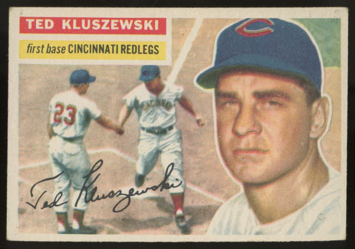 1956 Topps Ted Kluszewski White Back #25 EX