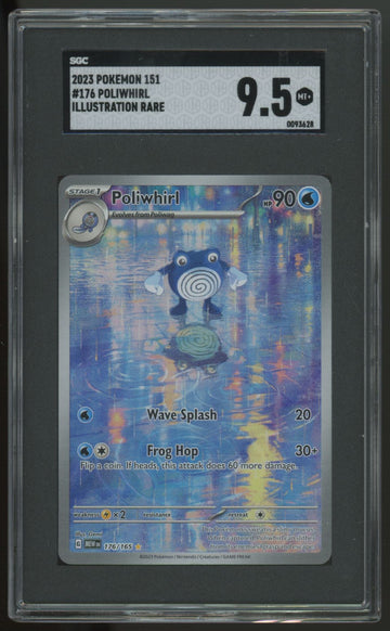 2023 Pokemon Poliwhirl 151 Illustration Rare #176 SGC 9.5