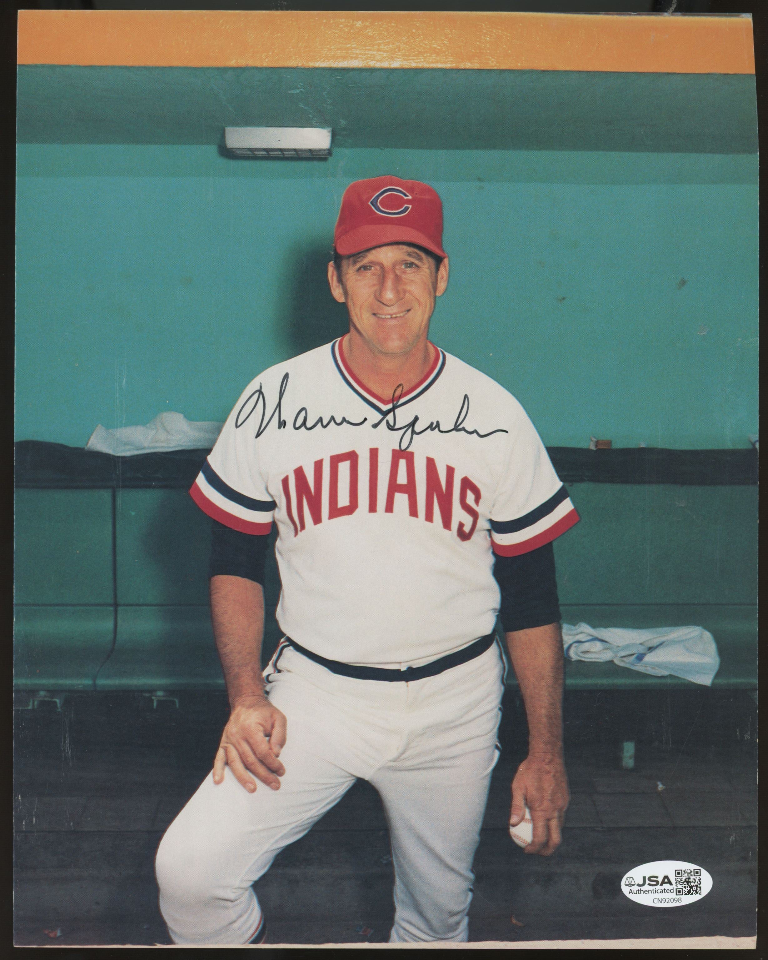Warren Spahn Signed Autographed 8x10 Photo JSA Authentic