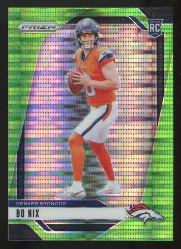2024 Panini Prizm Bo Nix RC Neon Green Pulsar #309 "A"