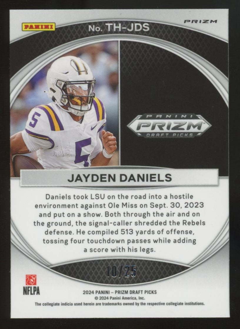 2024 Panini Prizm Draft Jayden Daniels RC Mojo Trophy Hunting /25 #TH-JDS