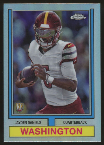 2024 Topps Chrome Jayden Daniels RC 1974 Throwback Refractor #74TF-2