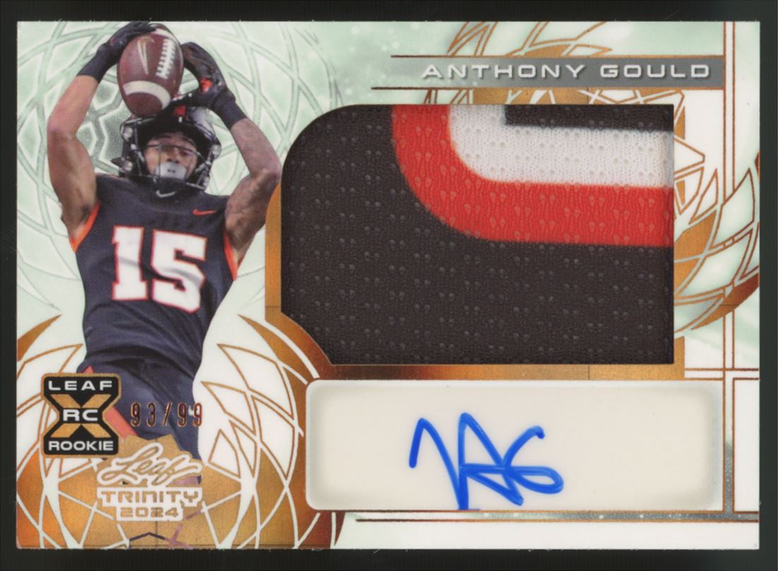 2024 Leaf Trinity Anthony Gould XRC Patch Auto /99 #PA-AG1