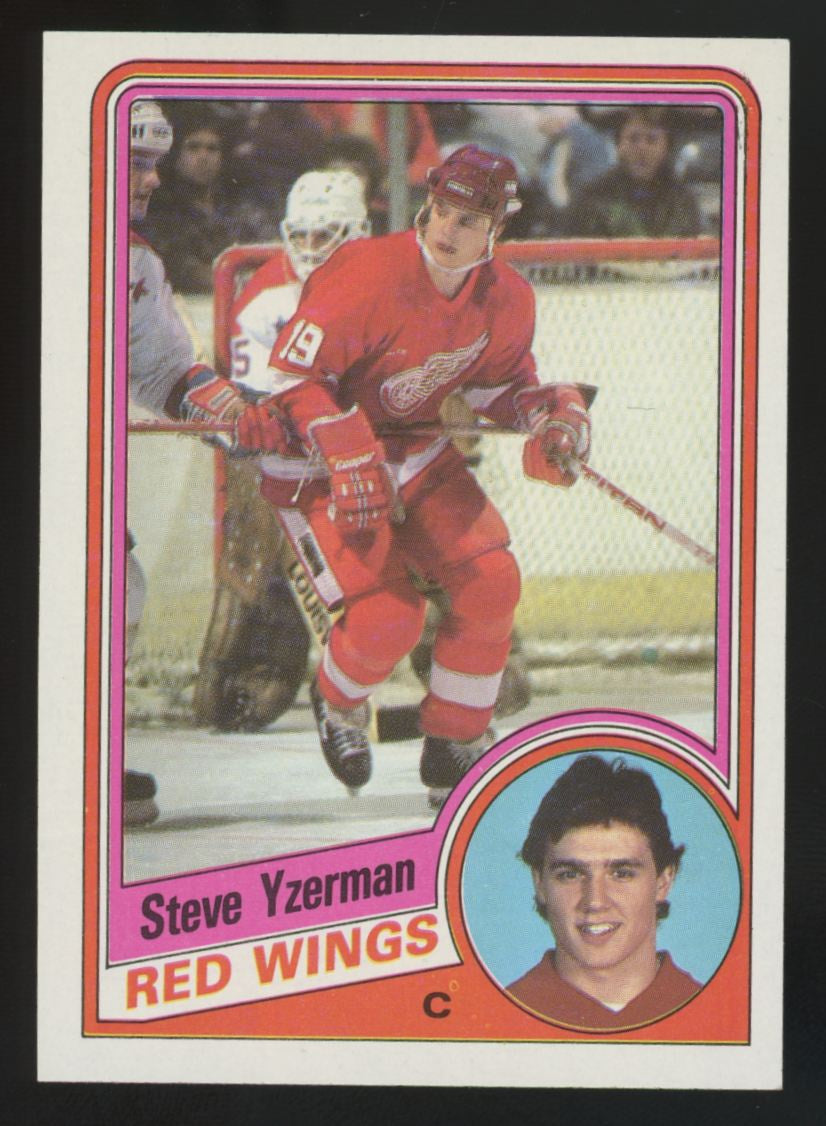 1984-85 Topps Steve Yzerman RC #49 EX