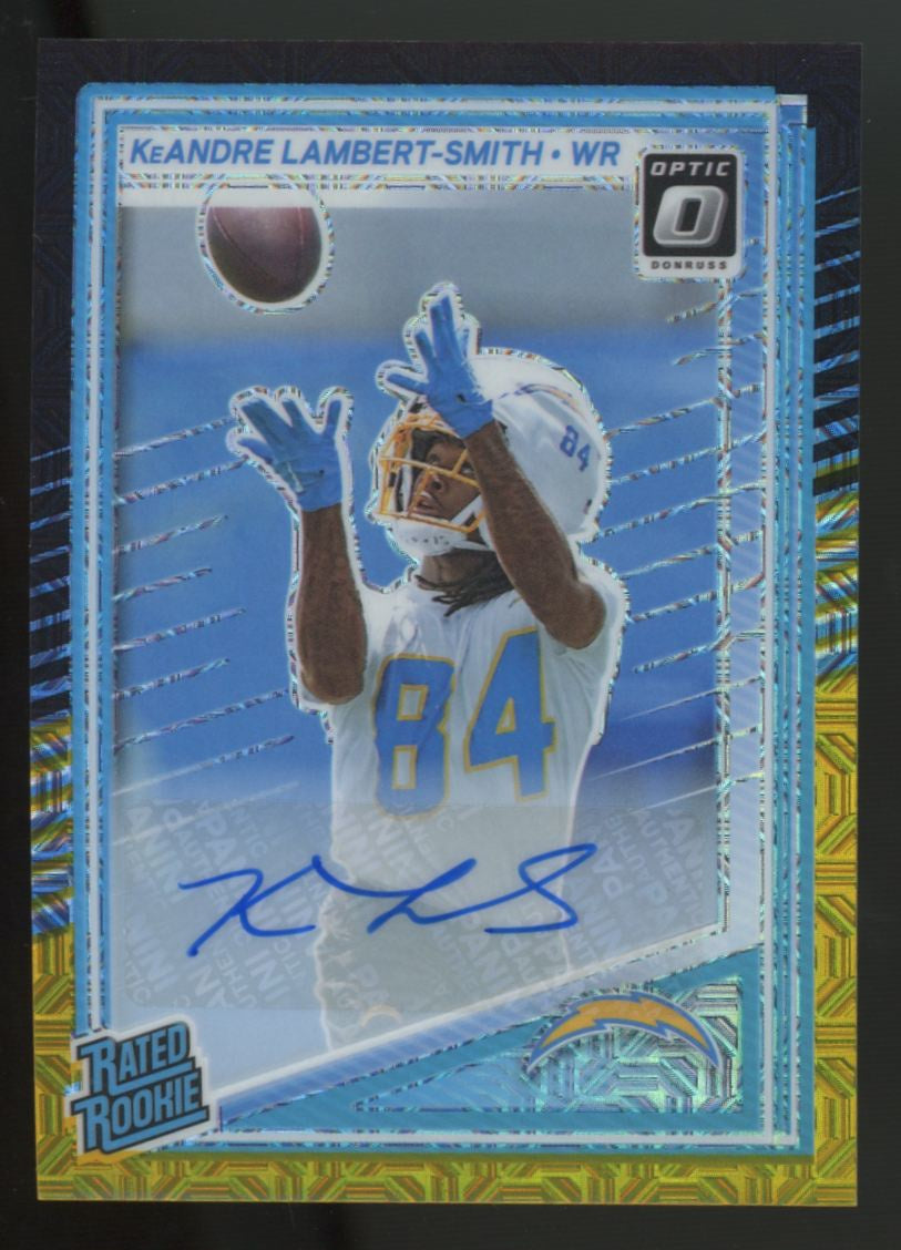 2025 Donruss Optic KeAndre Lambert-Smith RC Rated Rookie Black & Gold Auto /60