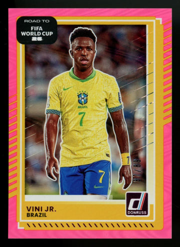 2025-26 Panini Donruss Road to FIFA World Cup Vini Jr. Pink Swirl /89 #179
