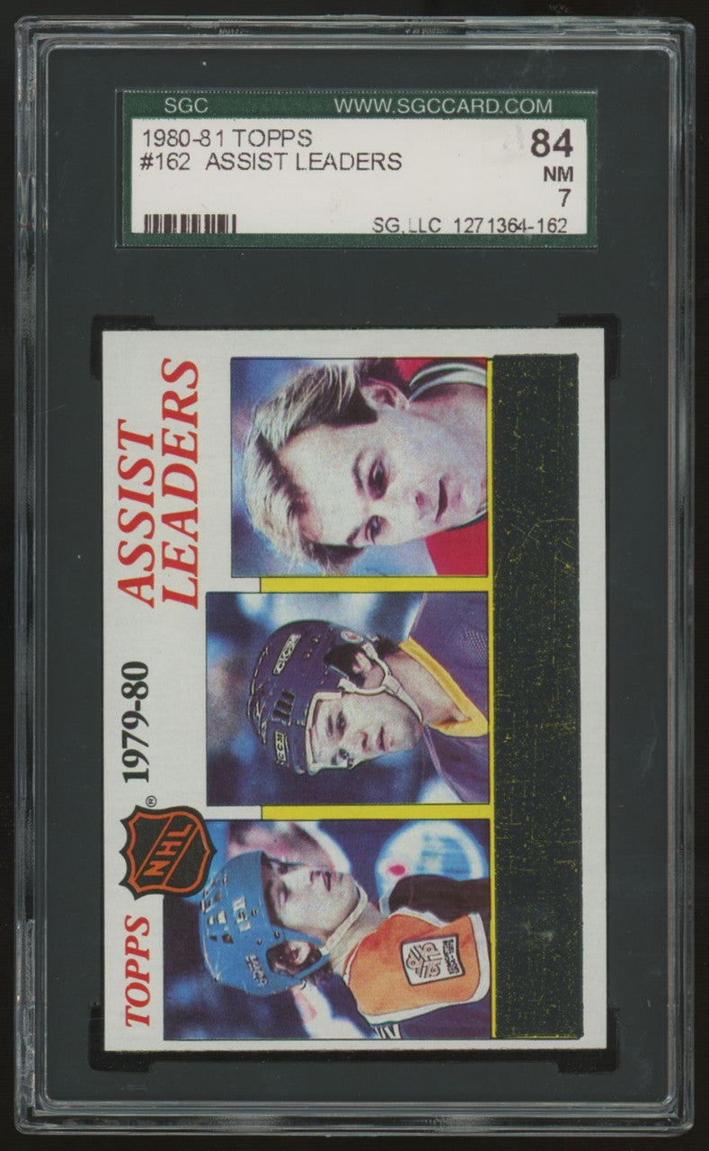 1980-81 Topps Wayne Gretzky Assist Leaders #162 SGC 7