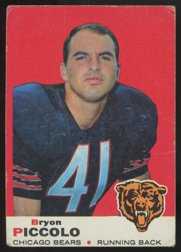 1969 Topps Bryon Piccolo RC #26 Poor (Creases)