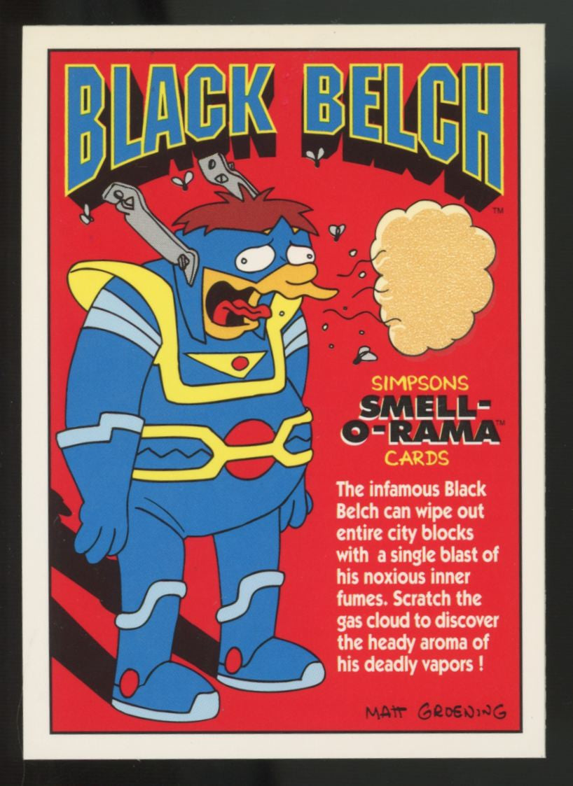 Simpson Rama Two 1994 Skybox Simpsons Series Two Smell-O-Rama Lot Of 2 (Black Belch, Gr ...