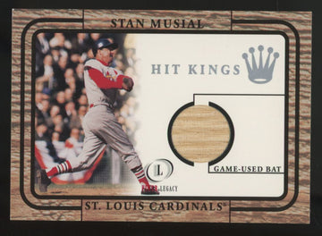 2001 Fleer Legacy Stan Musial Hit Kings Bat Relic