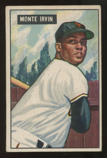 1951 Bowman Monte Irvin RC #198 VG/EX - EX
