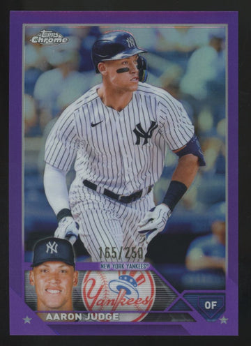 2023 Topps Chrome Aaron Judge Purple Refractor /250 #62